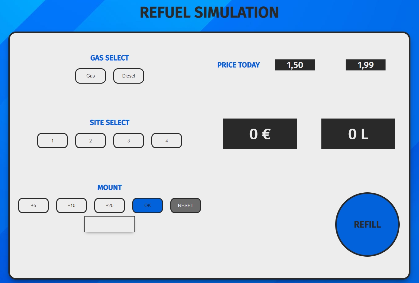 Imagen previa de la app Refue Simulation